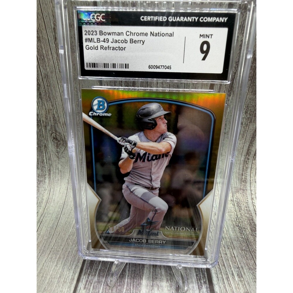 2023 Topps National Convention Wrapper Redemption Bowman Chrome Jacob Berry /50